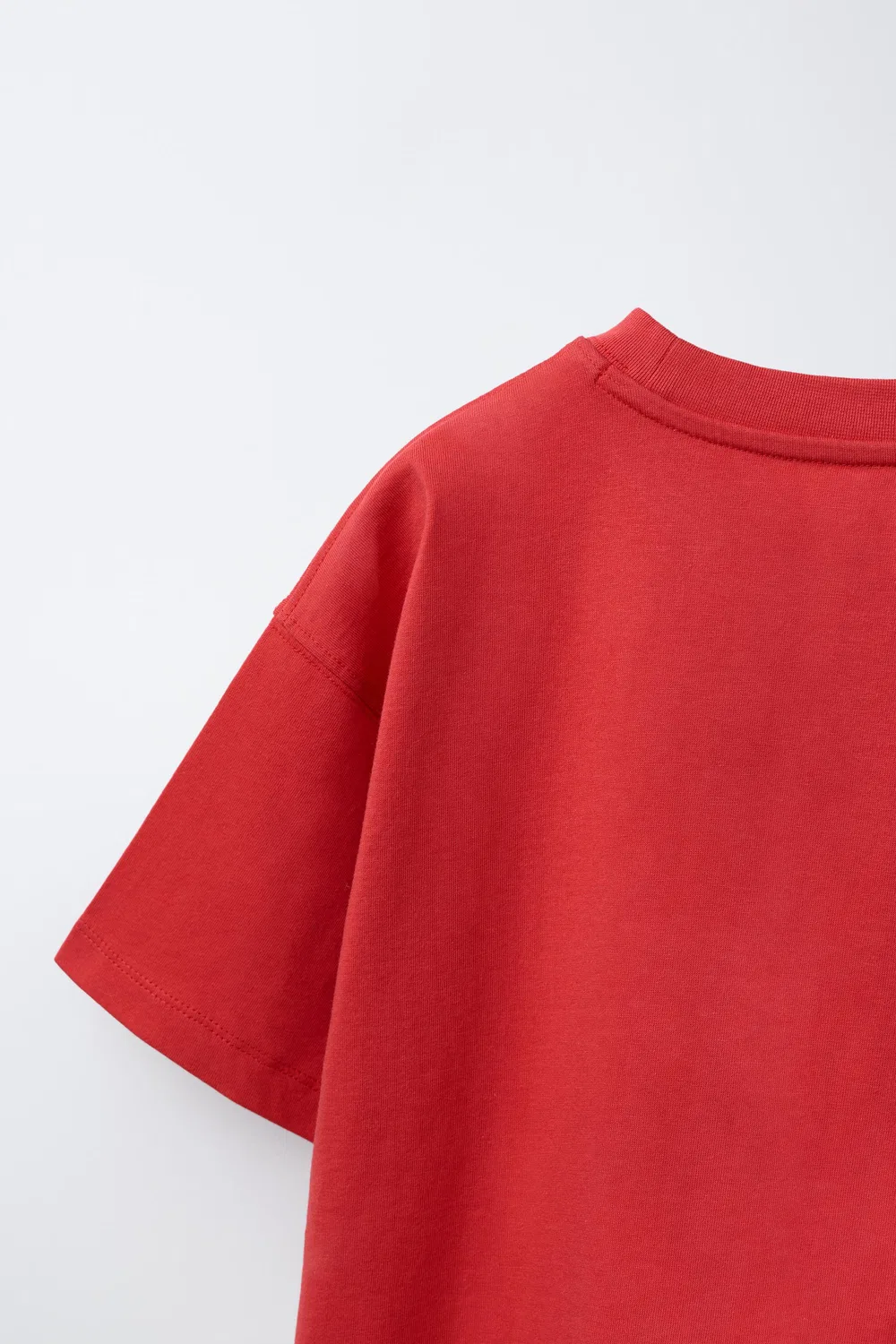 Футболка с университетским принтом ZARA, Red — фото 4