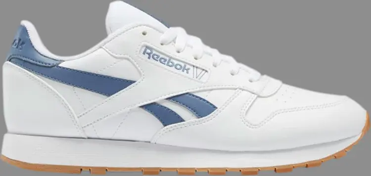 

Кроссовки classic leather 'white blue slate' Reebok, белый