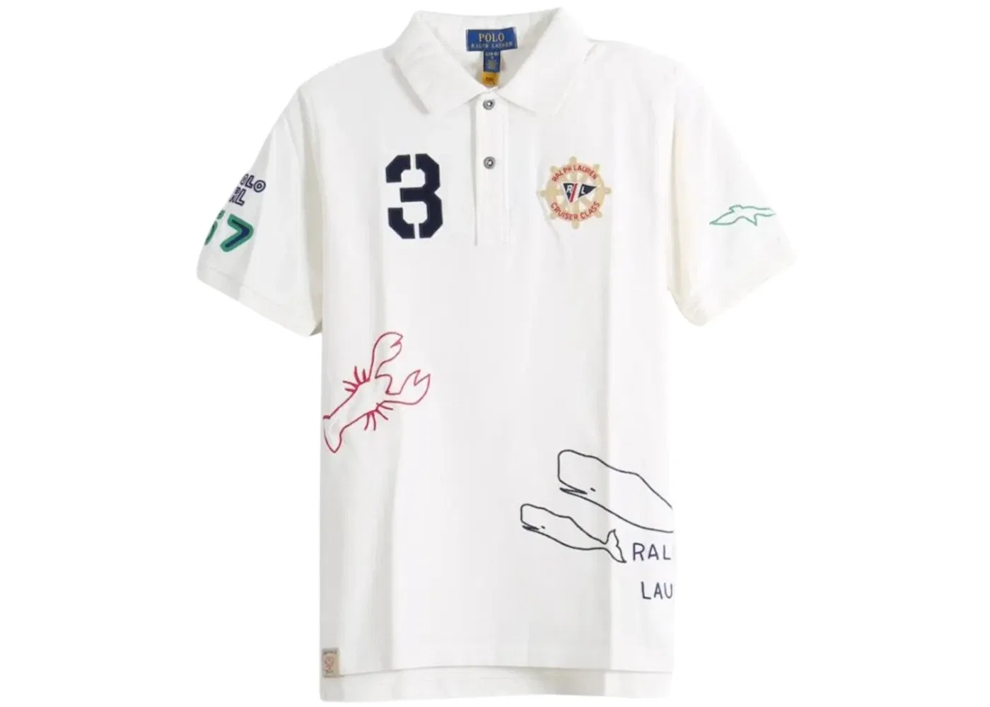 Мужское поло с коротким рукавом Polo Ralph Lauren, Deckwash White