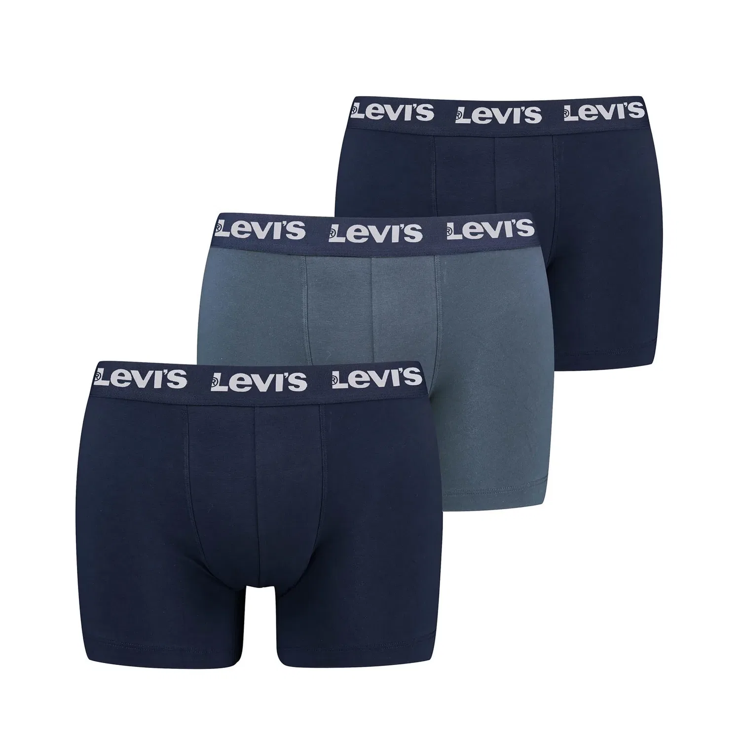 Мужские боксеры 3 шт Levi's, Dark Blue