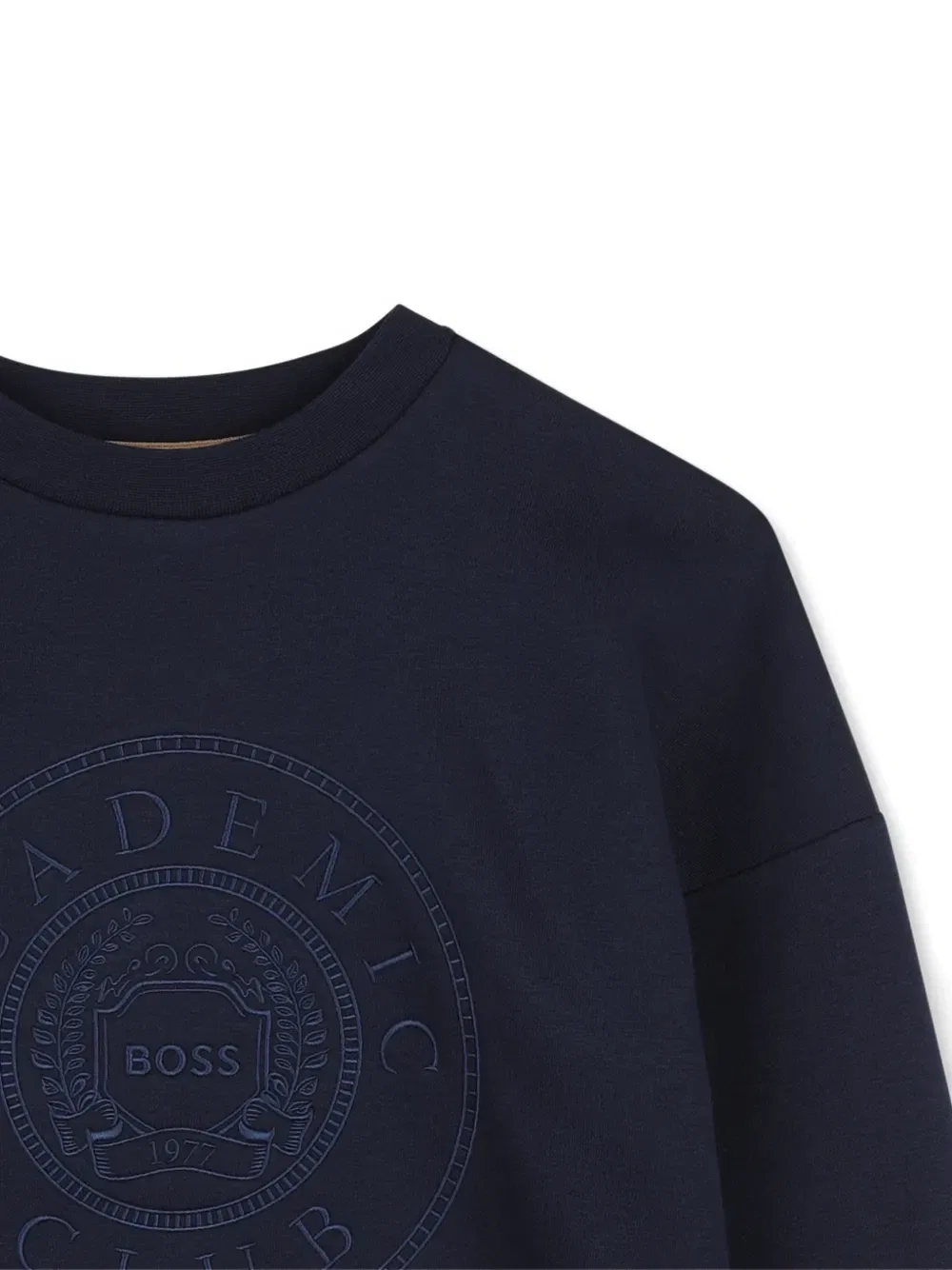 Толстовка с вышитым логотипом Boss Kidswear, синий — фото 3