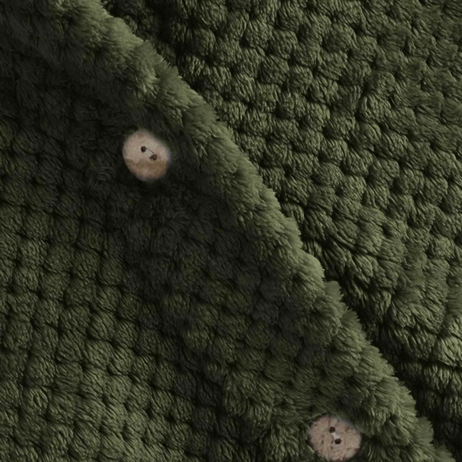 Женское пальто с капюшоном Teddy Fleece Jacket, green — фото 3