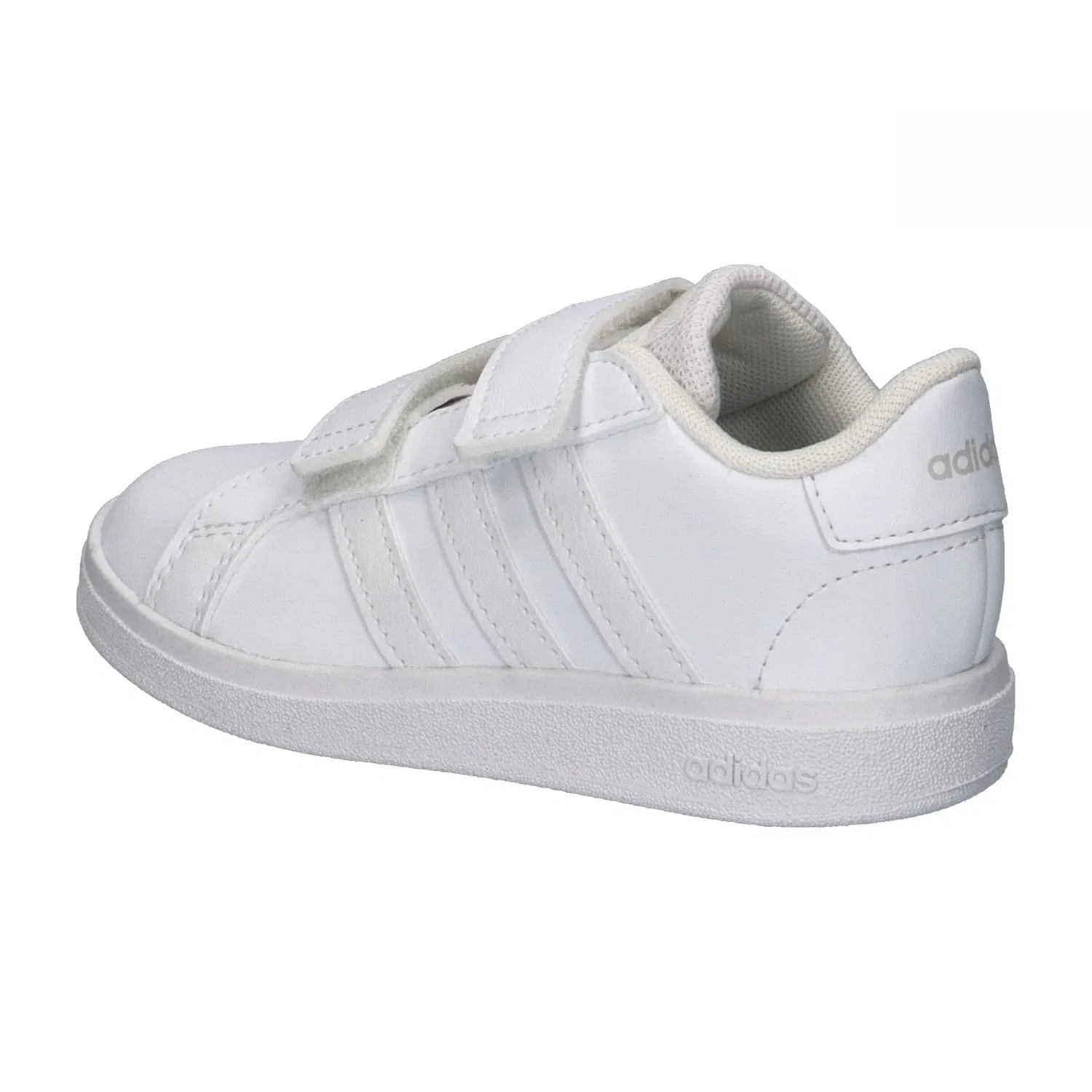 Детские кроссовки на липучке Grand Court 2.0 Cf I Adidas, Ftwr White Ftwr White Grey One — фото 3