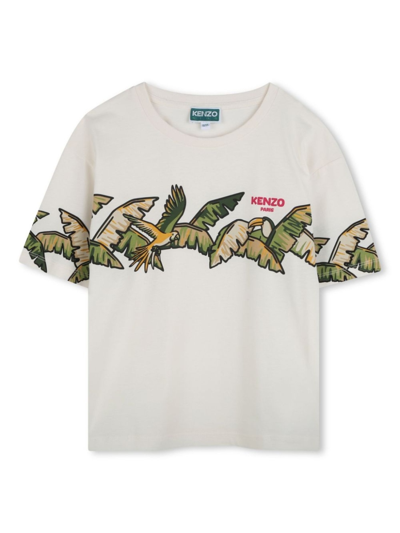 

Kenzo Kids футболка с графичным принтом, белый