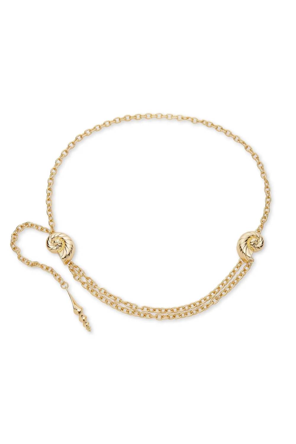 

Женский пояс-цепочка из ракушек с регулируемой длиной, золотистый LELE SADOUGHI, золото