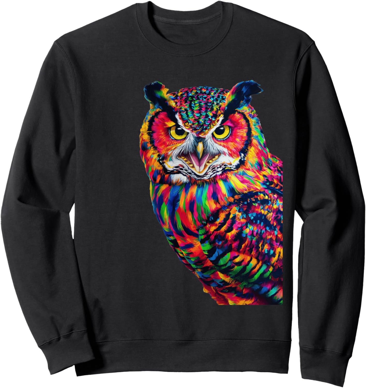 

Толстовка с разноцветной совой и птицей Owlbirdpassion