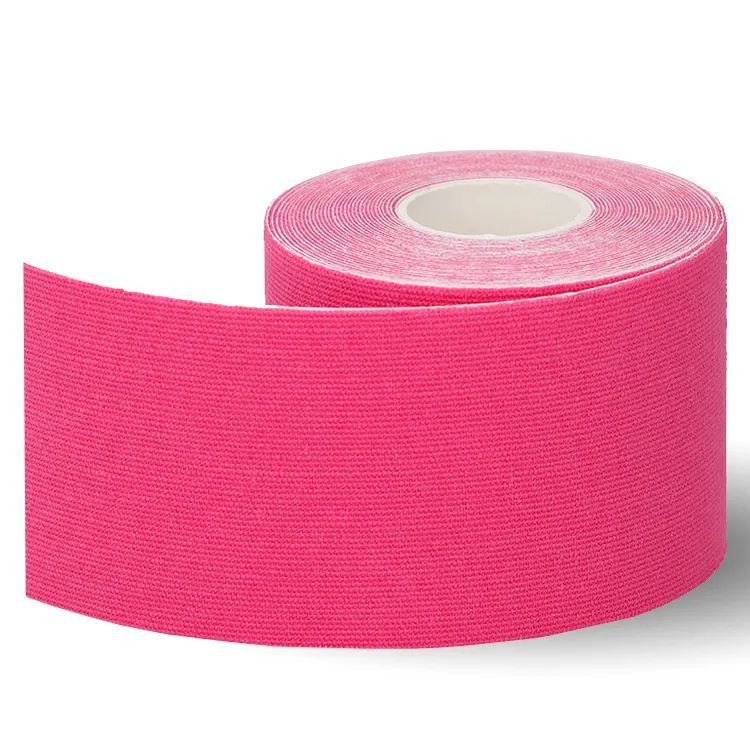 Dunlop Kinesiology tape 5mx5cm розовый кинезиологический тейп, 1 шт. - фото