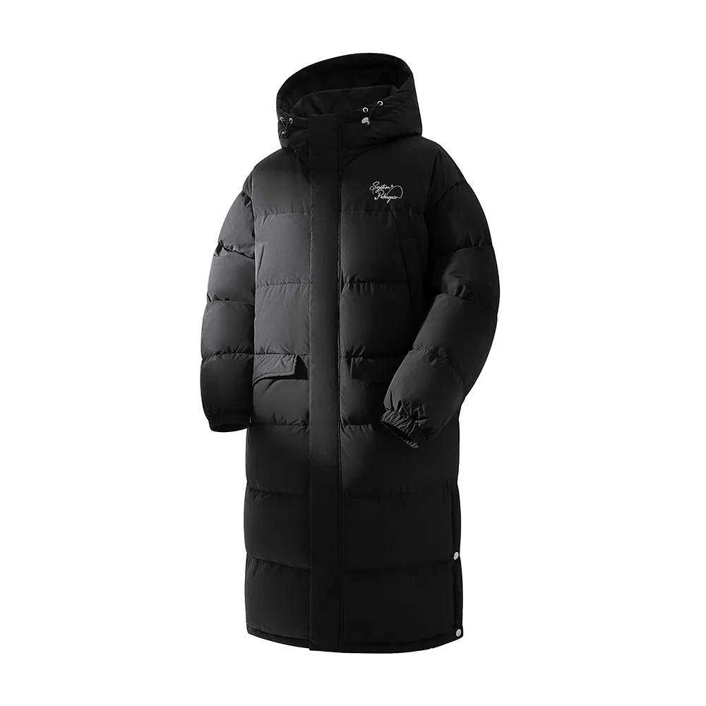 Детский пуховик с капюшоном, немодельный, средняя посадка, Black, PAL ONGACO