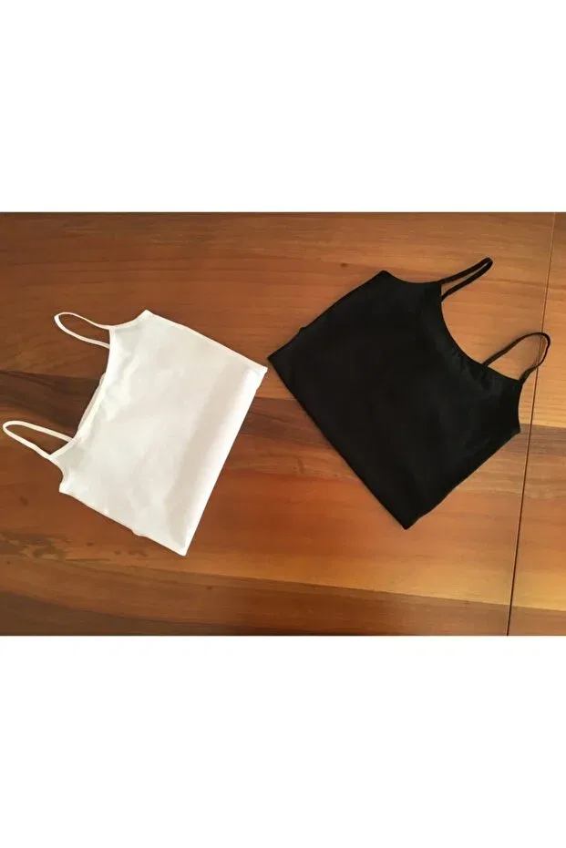 Детское боди для девочек без рукавов 4-предметный комплект Leyna Butik, 2 Beyazz-2 Siyahh — фото 3