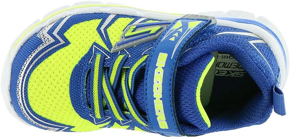 Детские кроссовки для мальчиков NITRATE-95358N Skechers, Lime/Blue — фото 3