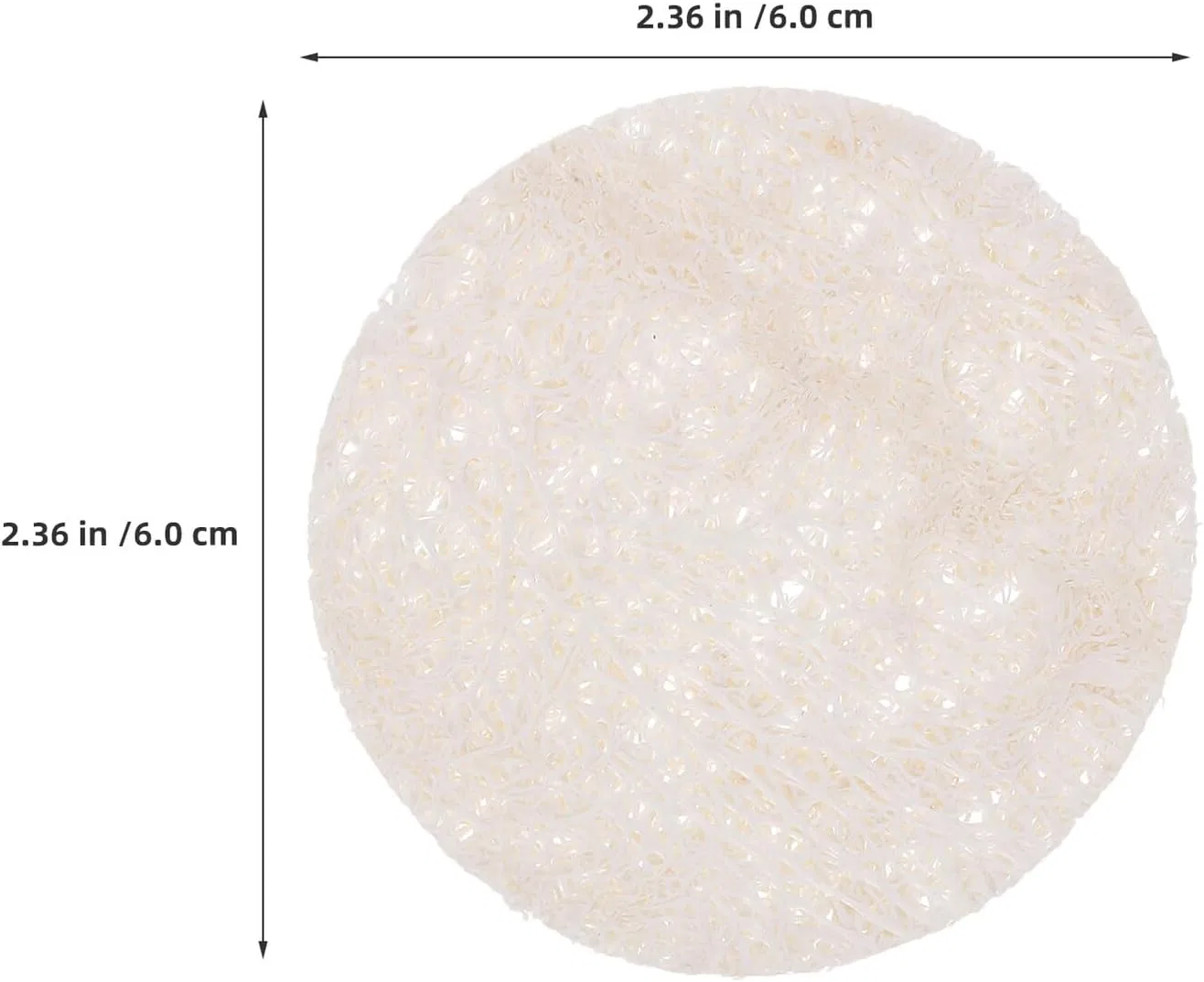Набор спонжей для лица из люфы 30 шт, 6x6 см, SOPOTUTU, Beige — фото 2