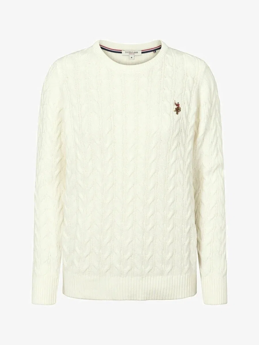 Свитер U.S. Polo Assn. 'UWMadeline' белого цвета