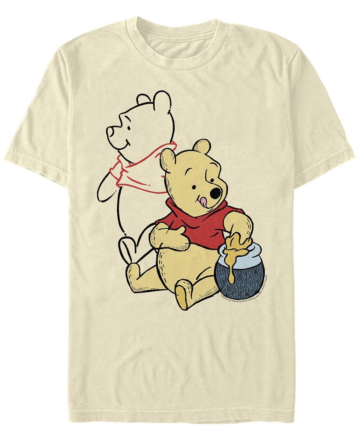 

Мужская футболка с круглым вырезом и короткими рукавами pooh line art Fifth Sun, Серый, Мужская футболка с круглым вырезом и короткими рукавами pooh line art Fifth Sun