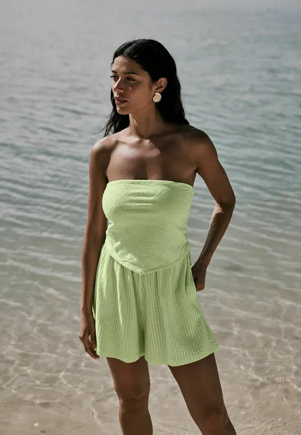 Комбинезон хлопковый Next Lime Green, зеленый