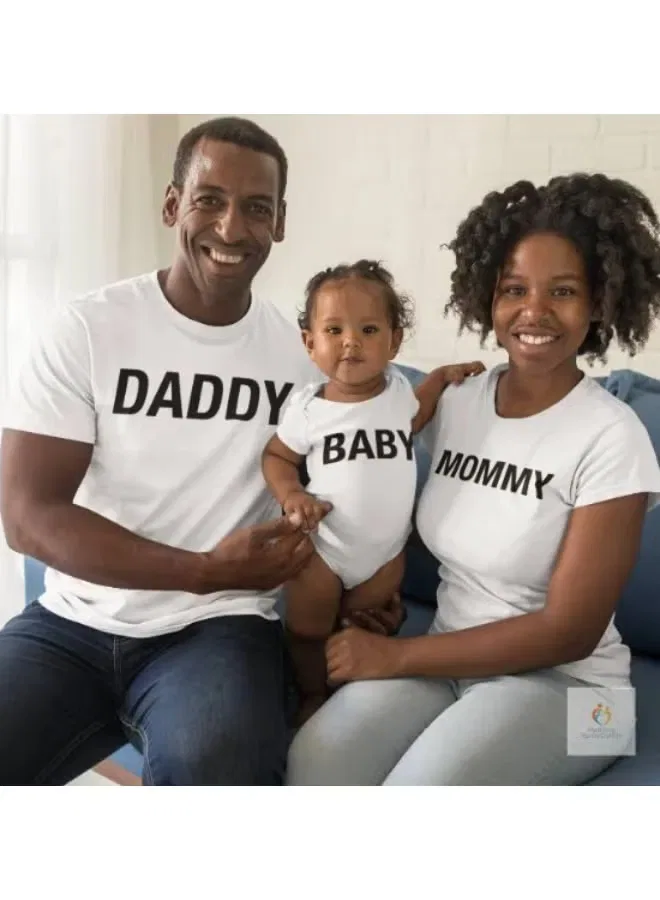 Комплект футболок семейный с принтом Matching Family Outfits, белый