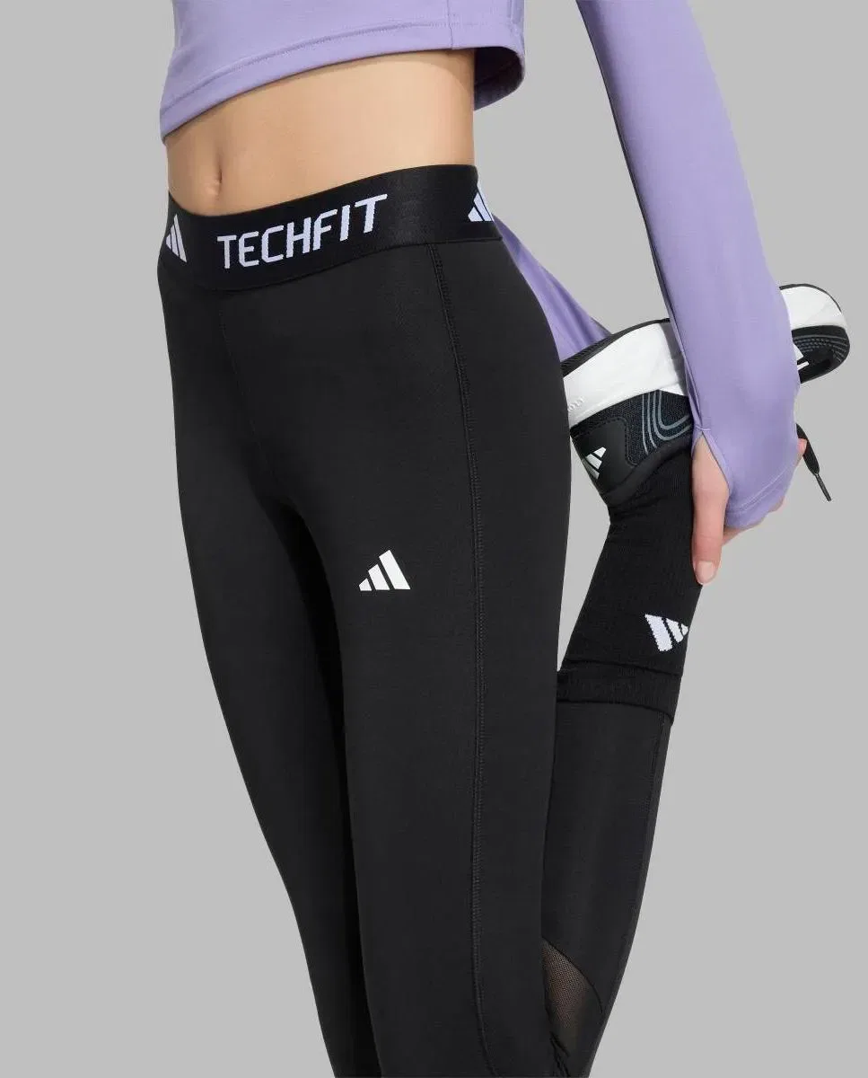 Детские леггинсы для девочек с длиной 7/8 Techfit adidas, Negro — фото 4