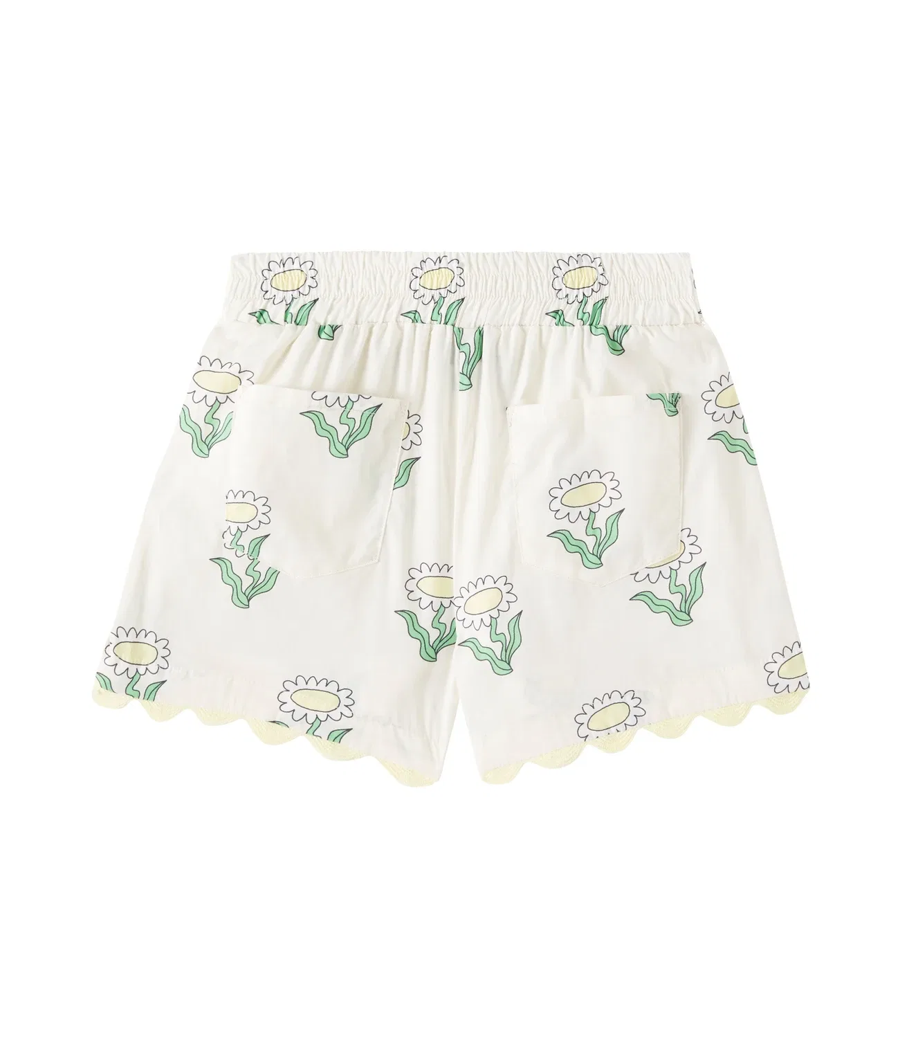 Шорты хлопковые Stella Mccartney Kids, желтый — фото 4
