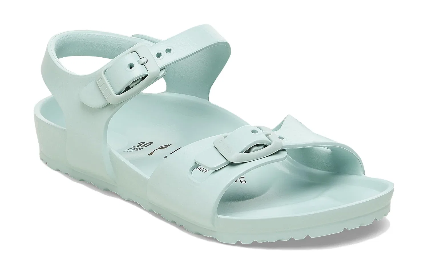 Детские сандалии с открытым носком Rio Essentials Surf Green Birkenstock, зеленый — фото 3