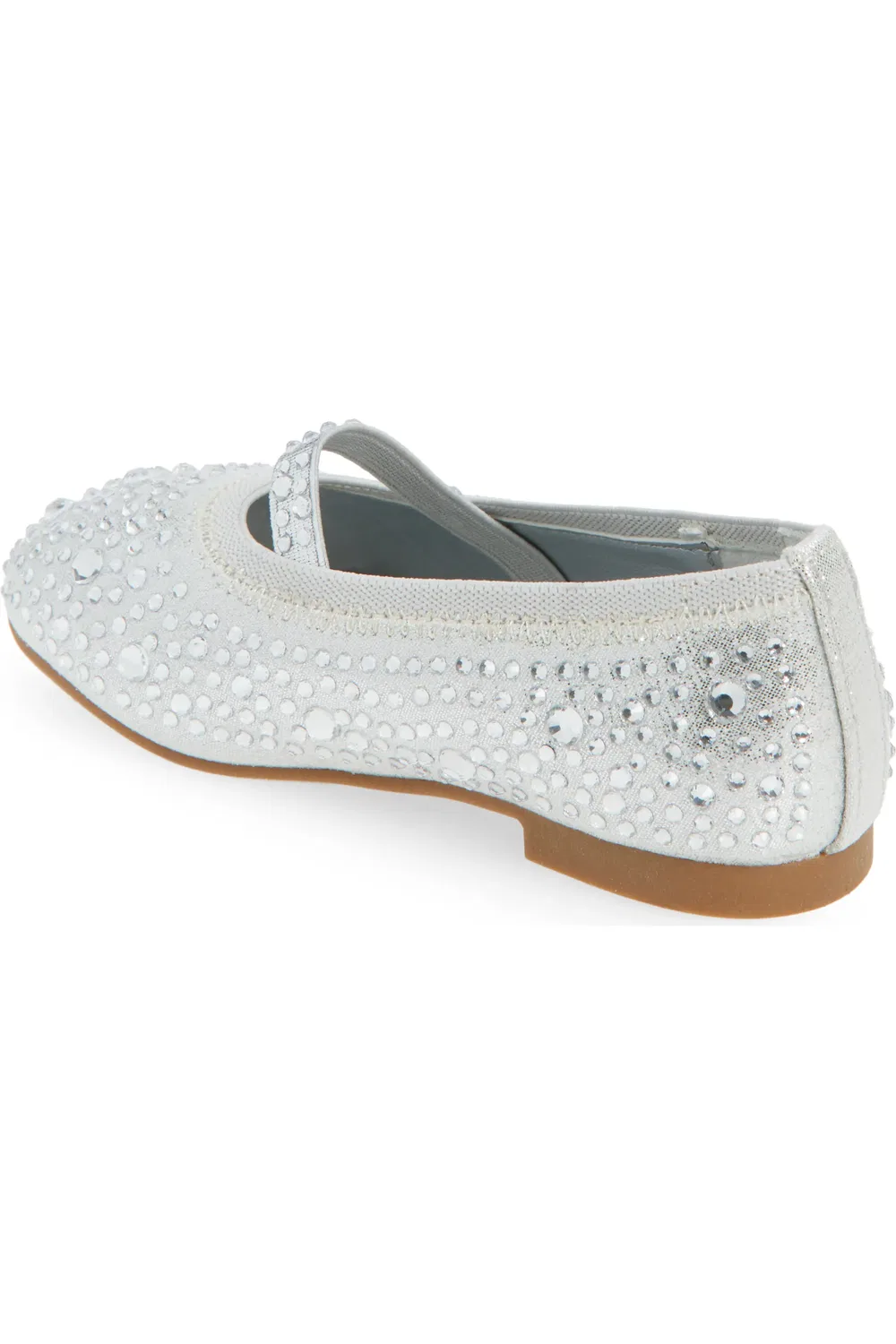 Детские туфли мэри-джейн с блестками Kyleigh Nordstrom, Silver Metallic — фото 2