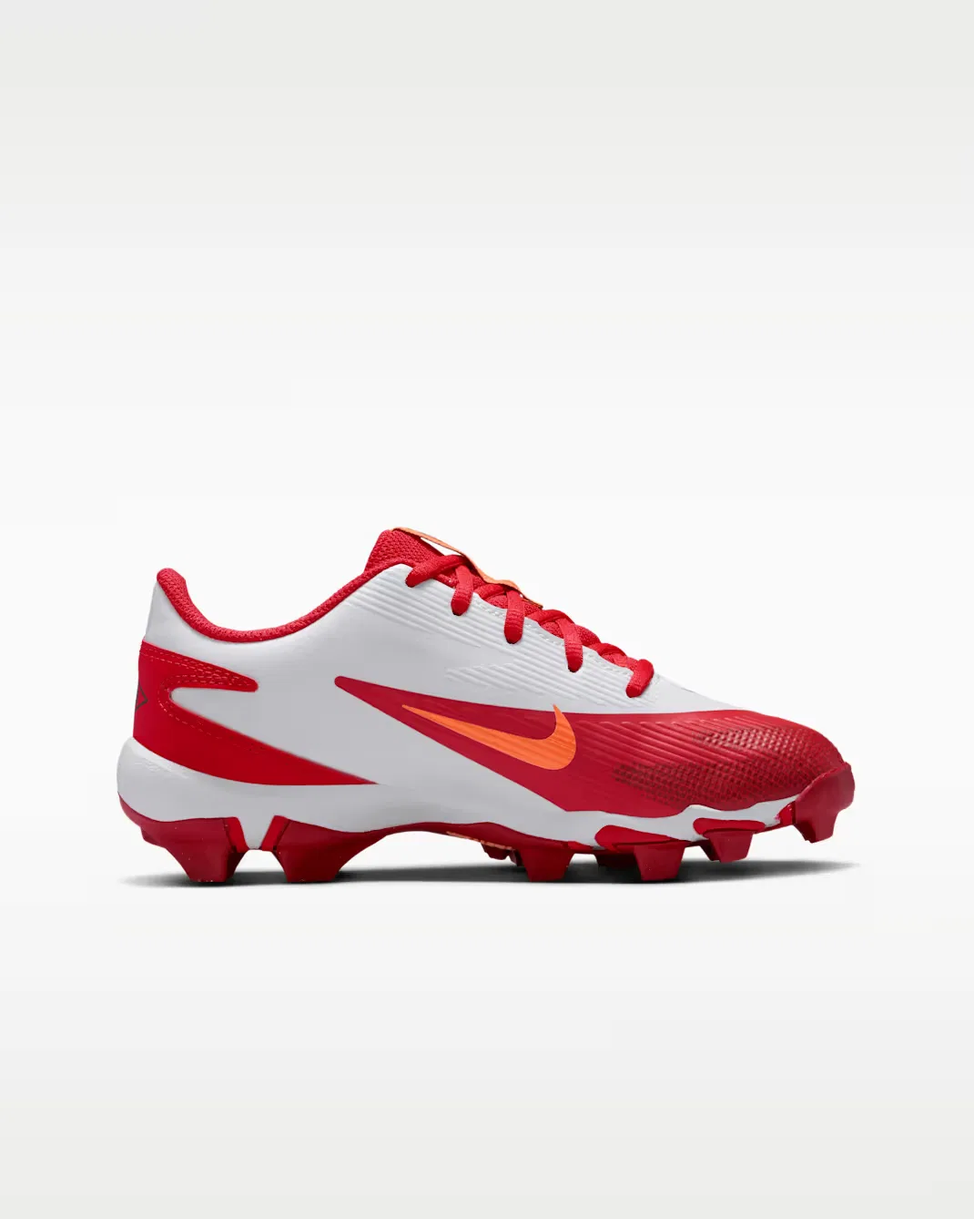 Бейсбольные бутсы для детей постарше Nike Diamond Clutch, Fusion Red/Varsity Red/White/Sunset Glow — фото 3