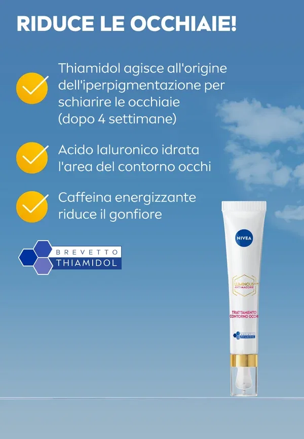 Крем для контура глаз Luminous630 Anti-dark Spot Eye Contour Treatment Nivea Transparent, 15 мл, прозрачный — фото 3