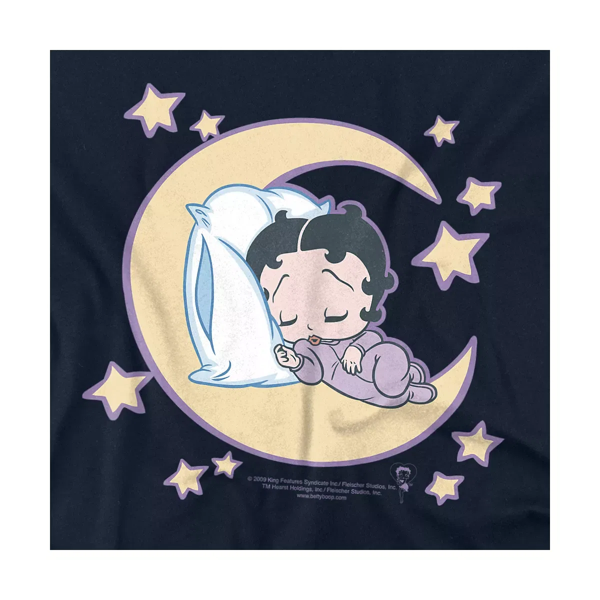 Детское боди с коротким рукавом Betty Boop Sleepy Time, Navy — фото 2