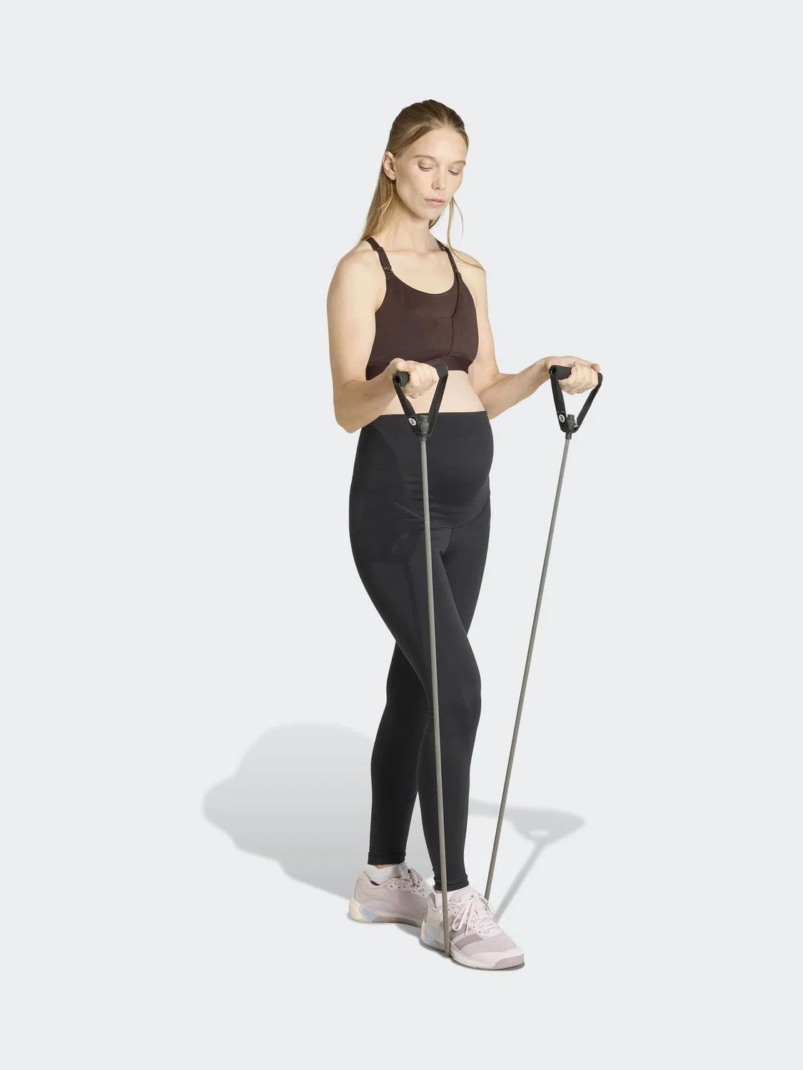 Леггинсы Optime Essentials Full Length Maternity adidas, черный — фото 4