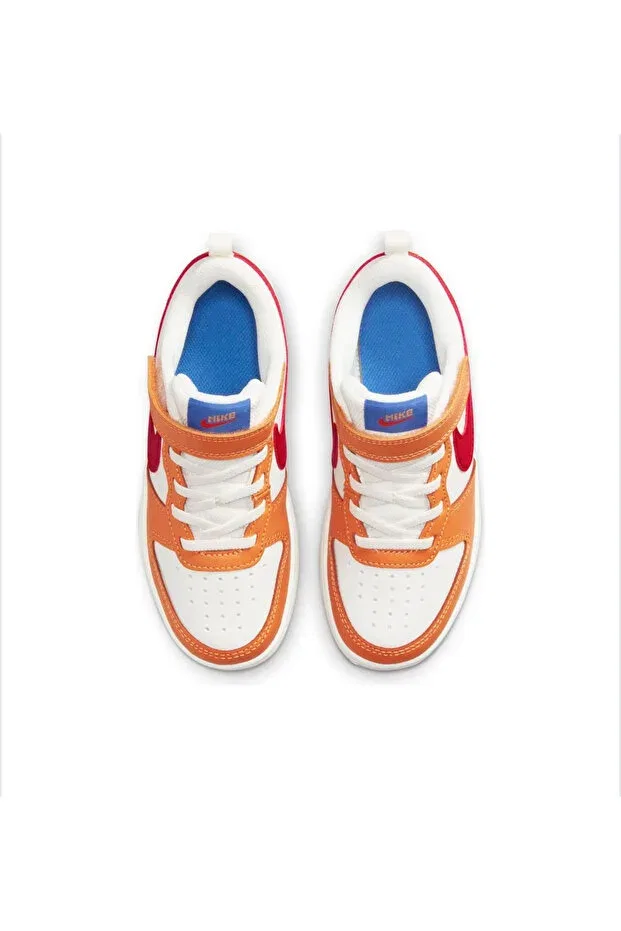 Детские кроссовки для девочек из натуральной кожи Court Borough Low 2 (PSV) Nike, White — фото 4