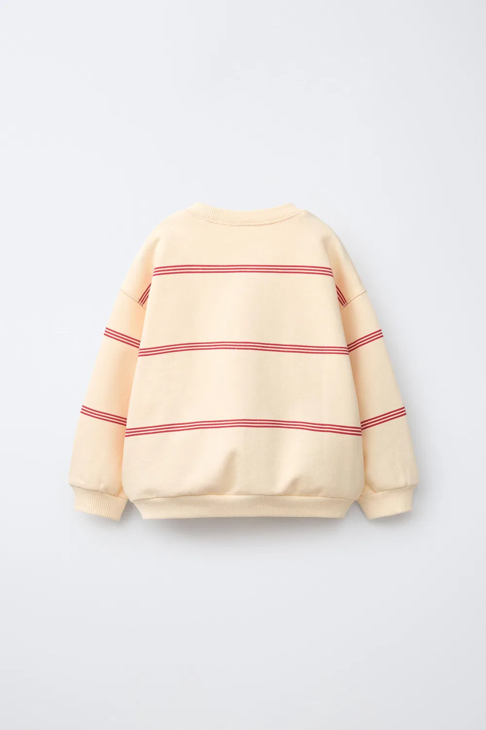 Полосатая толстовка ZARA, White/Red — фото 2