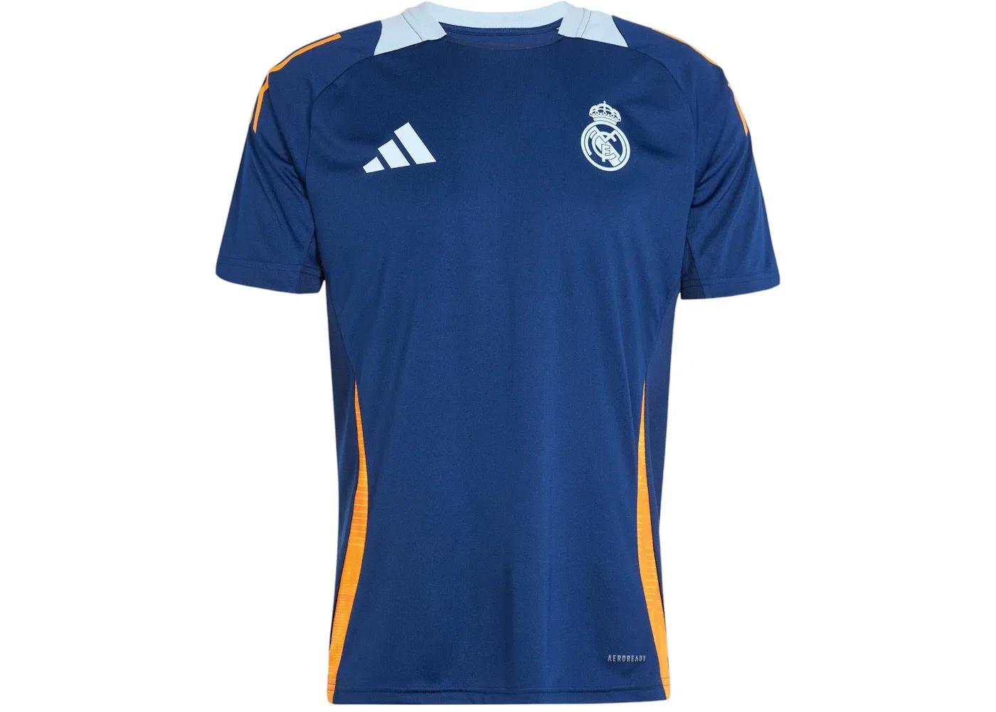 Мужская футбольная джерси с длинным рукавом Adidas Real Madrid Tiro 24 Competition, Team Navy Blue 2/Crew Orange/Glow Blue