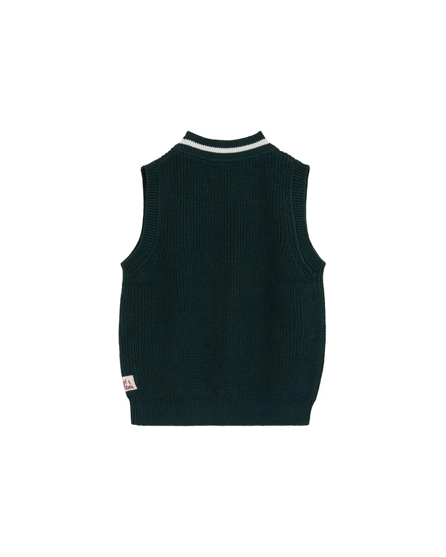 Жилет WE Fashion Vest темно-зеленого цвета — фото 3