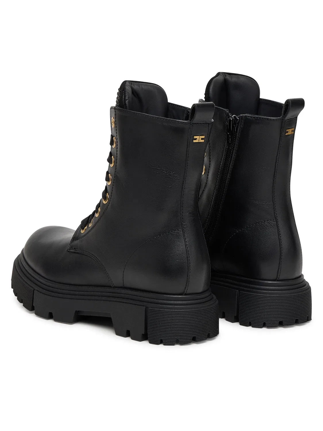 Ботильоны на шнуровке для девочки Lace-Up Bootie Elisabetta Franchi, черный — фото 3