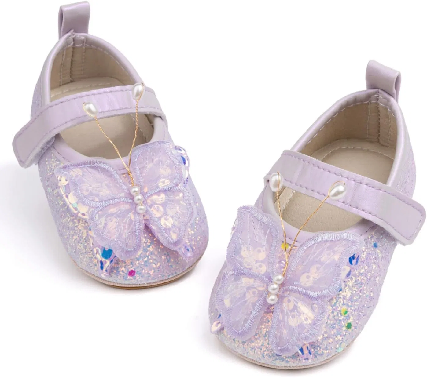 Детские туфли Мэри Джейн для девочек с бантом HsdsBebe, Purple