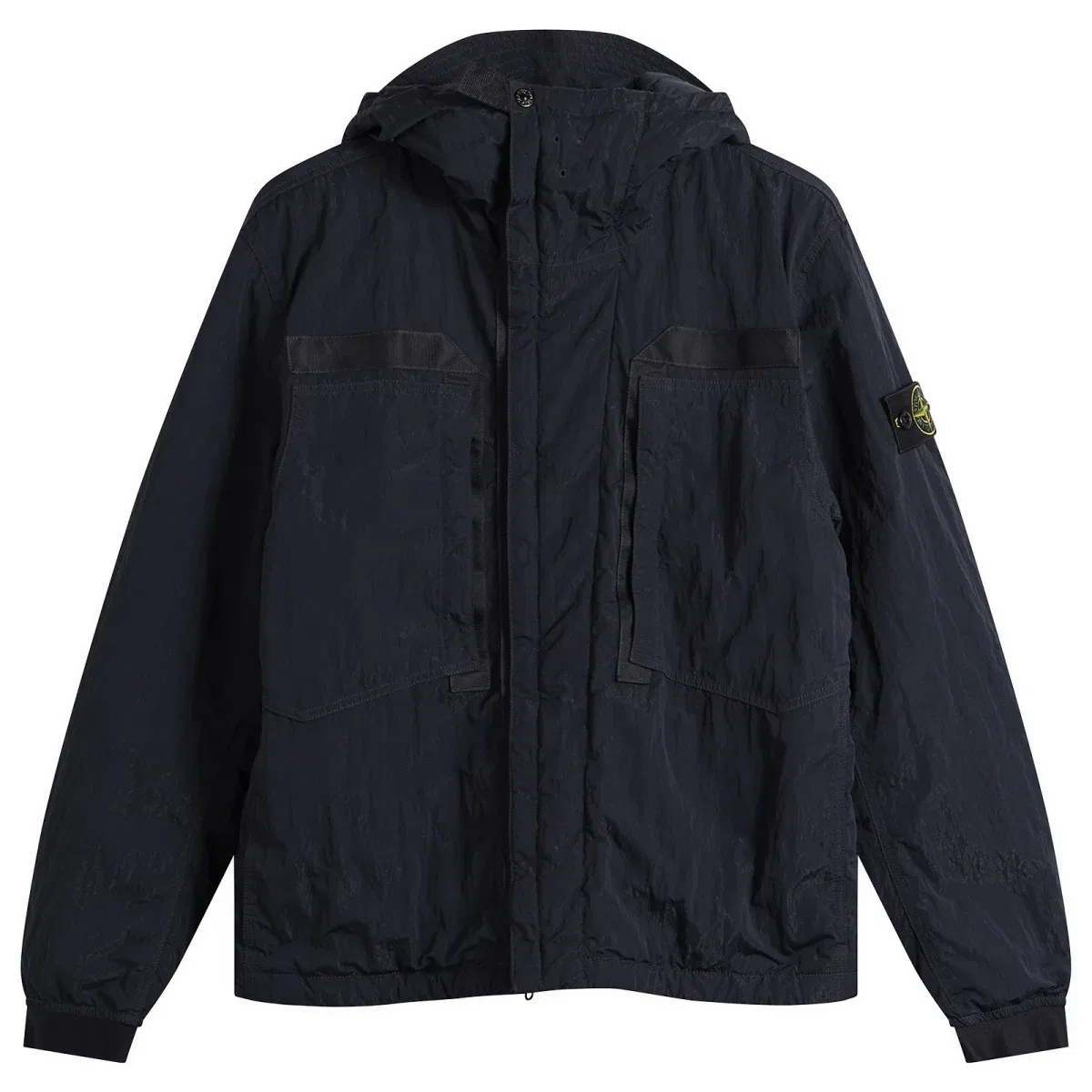 Куртка с капюшоном из нейлона Warp Rib Stone Island, Navy Blue