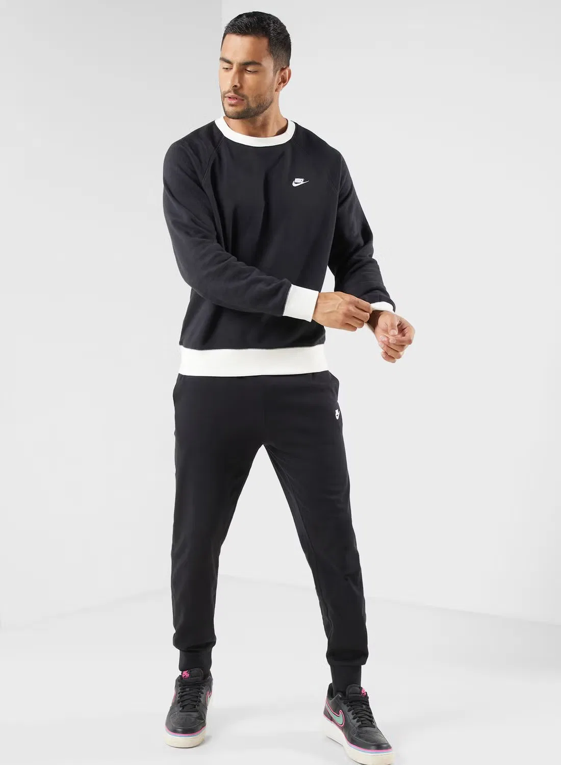 Джоггеры мягкие Nike Club knit, черный — фото 2