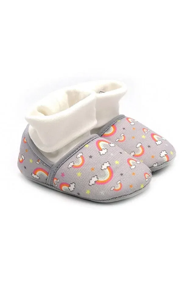 Детские пинетки для девочек с принтом fun-7362 Generic Brands, Gray