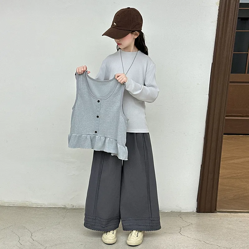 Детский комплект спортивной одежды с жилетом Lanza, Gray — фото 4