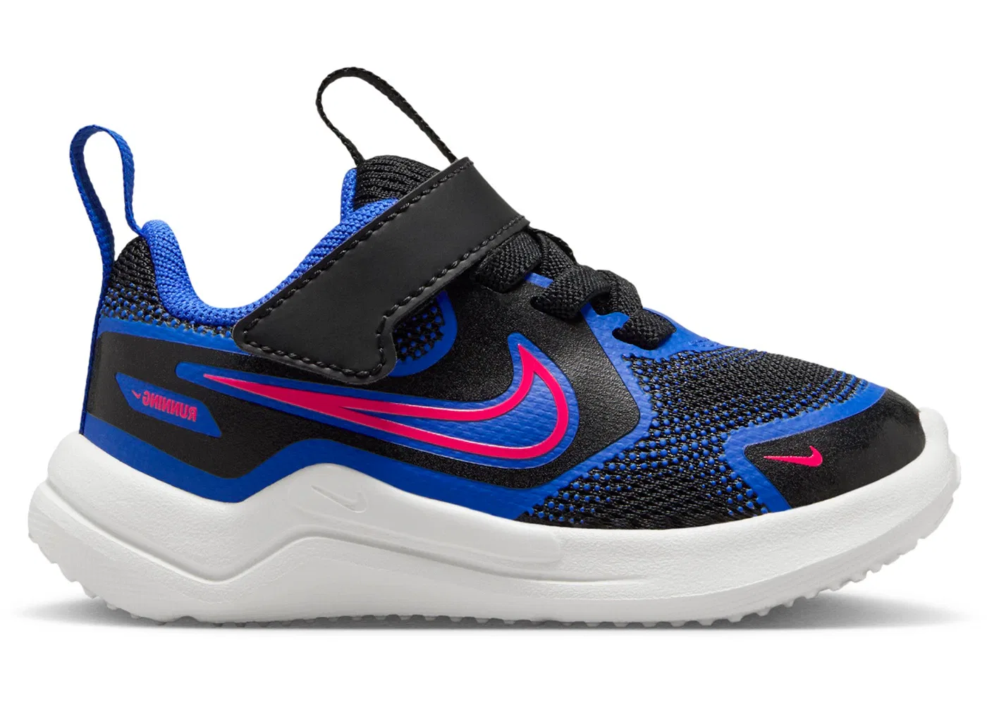 Детские кроссовки для бега с длинным шнурком Nike Cosmic Runner Nike, Black/Hyper Royal/Summit White/Bright Crimson