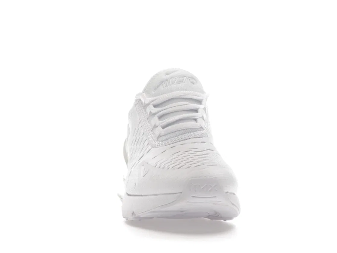 Детские кроссовки Lifestyle с шнуровкой Nike Air Max 270, White Metallic Silver — фото 2