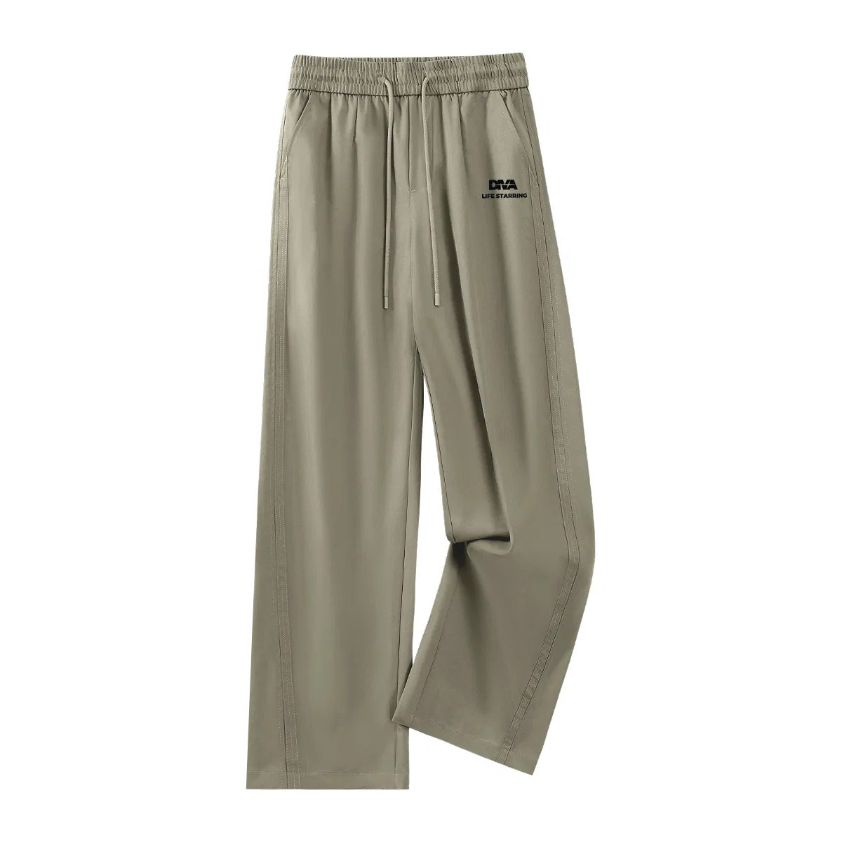 Детские повседневные брюки с принтом Life's Hero Pants Logo MINISO, Pea Green