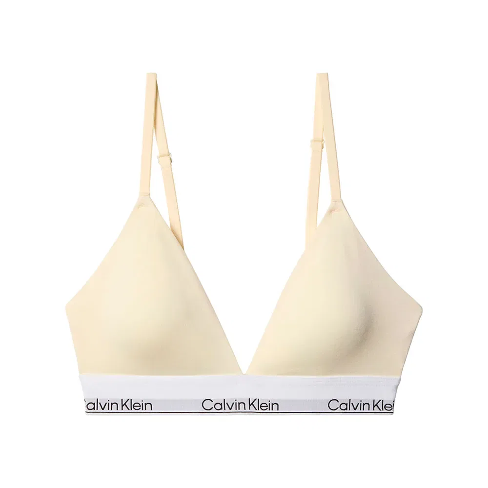 Треугольный бюстгальтер Calvin Klein, бежевый — фото 3