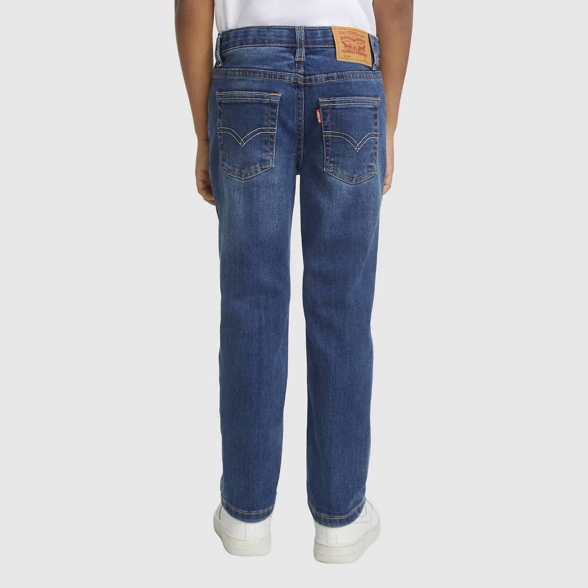 узкие джинсы 510 из экологичной ткани для мальчиков 4-7 лет Levi's, Melbourne - Dark Wash — фото 4
