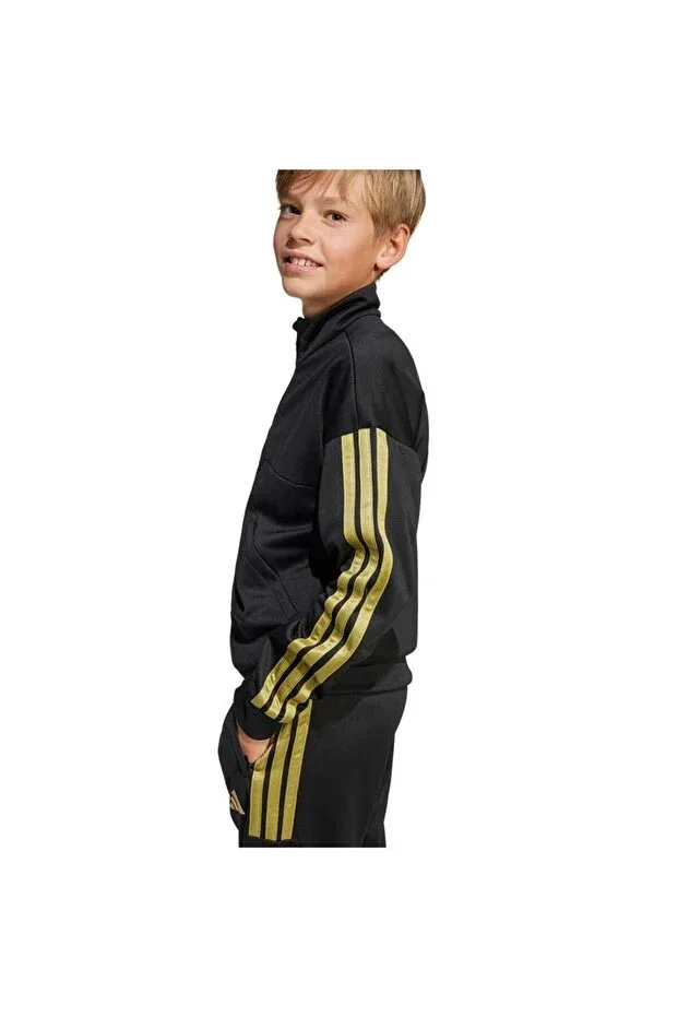 Детская куртка для девочек джинсовая j hot cof ttop ji6185 Adidas, Black — фото 4
