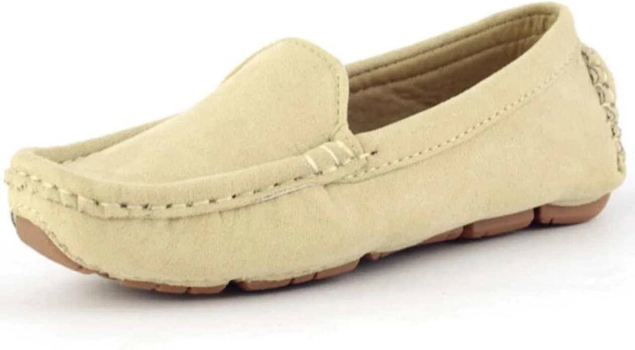 Детские мокасины на плоской подошве с принтом DADAWEN, Beige