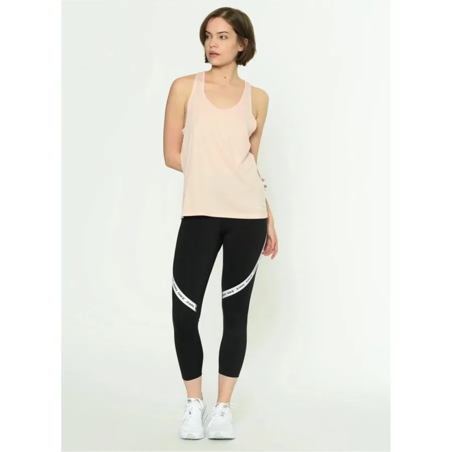 Женский спортивный топ без рукавов Nike W Nk Run Tank, Розовый — фото 2