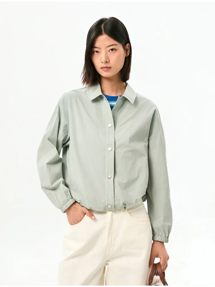 Куртка с вышивкой логотипа, короткая TOMMY HILFIGER, Green