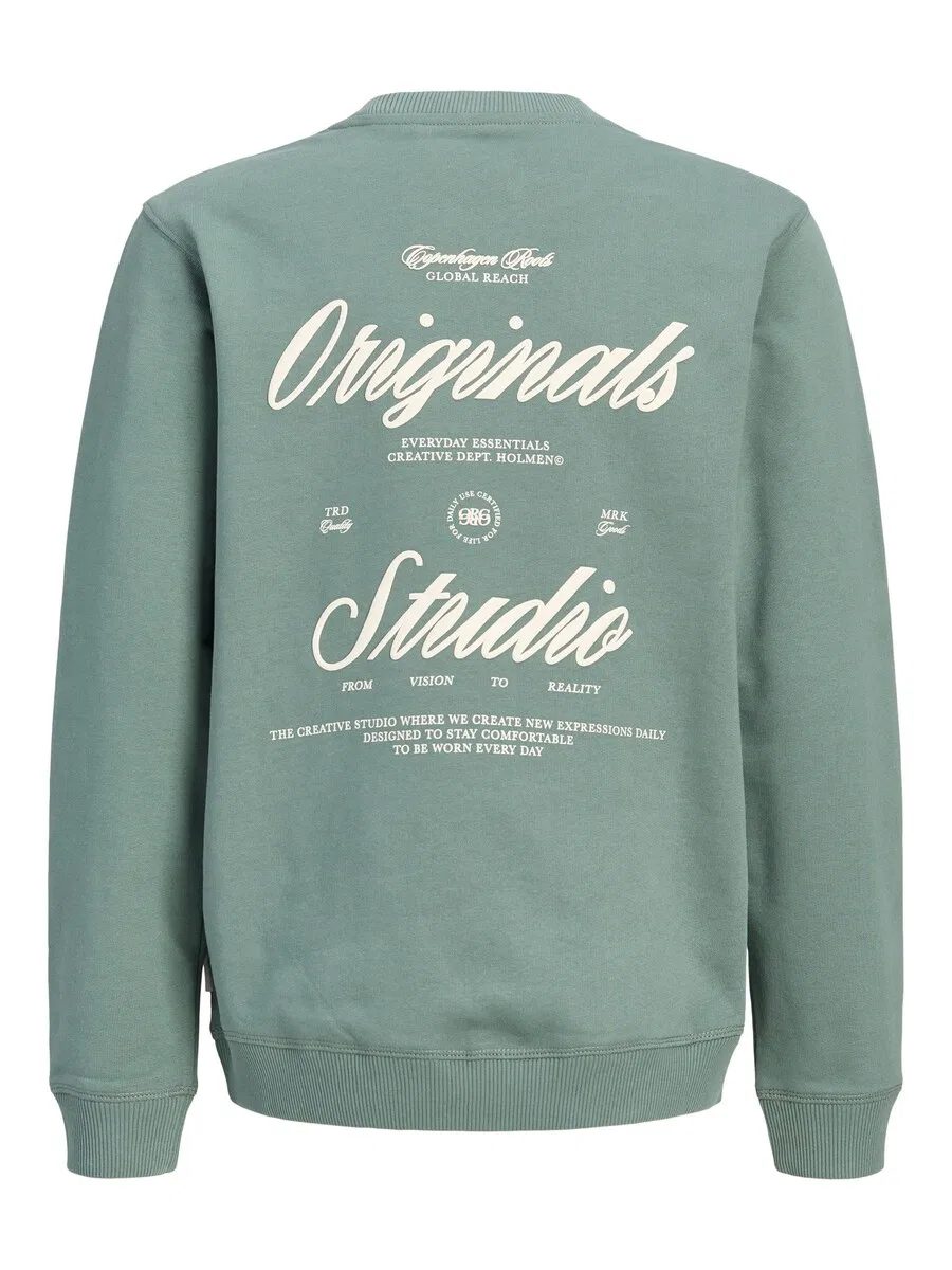 Детская толстовка мятного цвета Jack & Jones Junior — фото 2