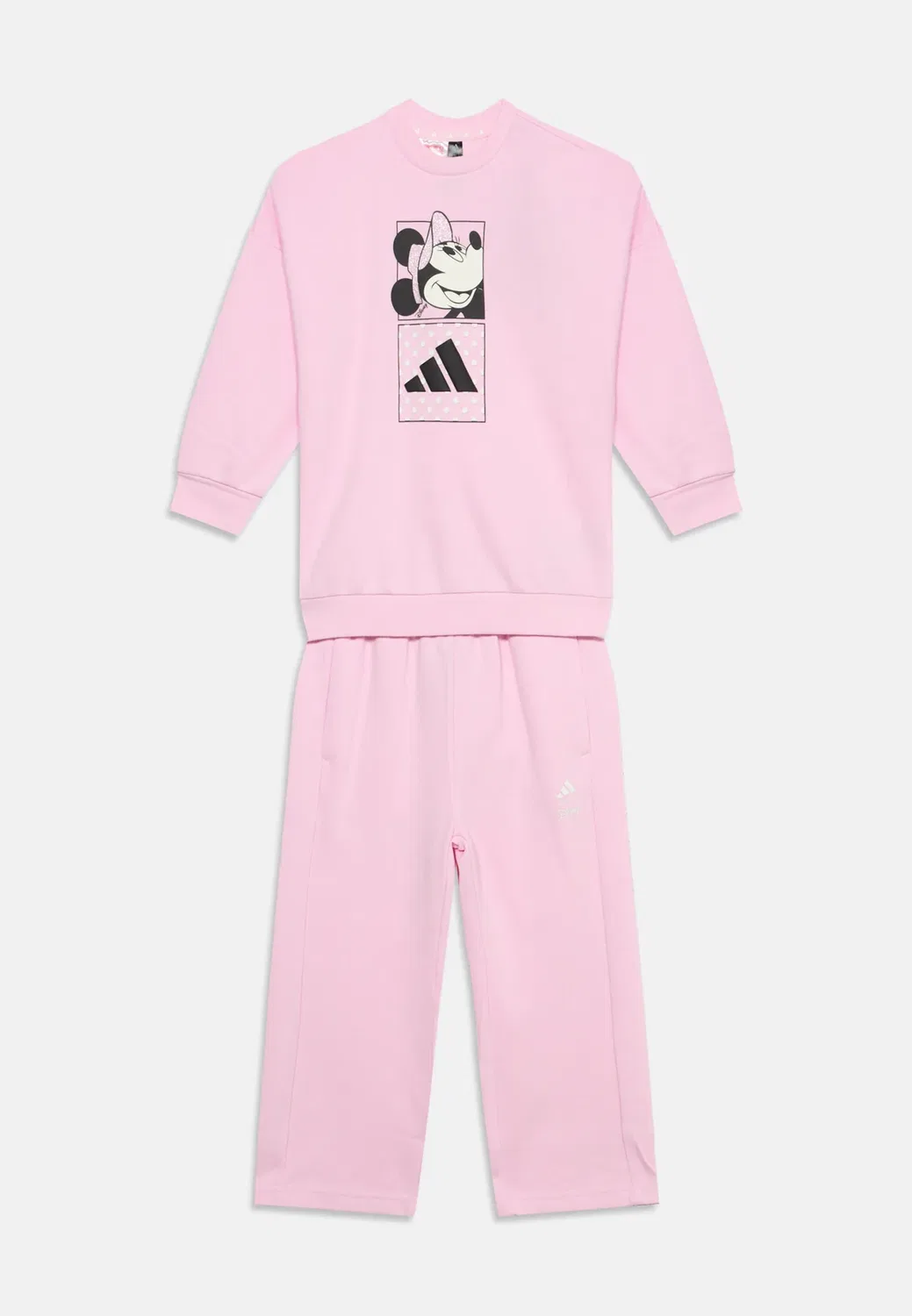 Спортивный костюм Disney Минни Маус унисекс Adidas Performance, Clear Pink/Off White — фото 3