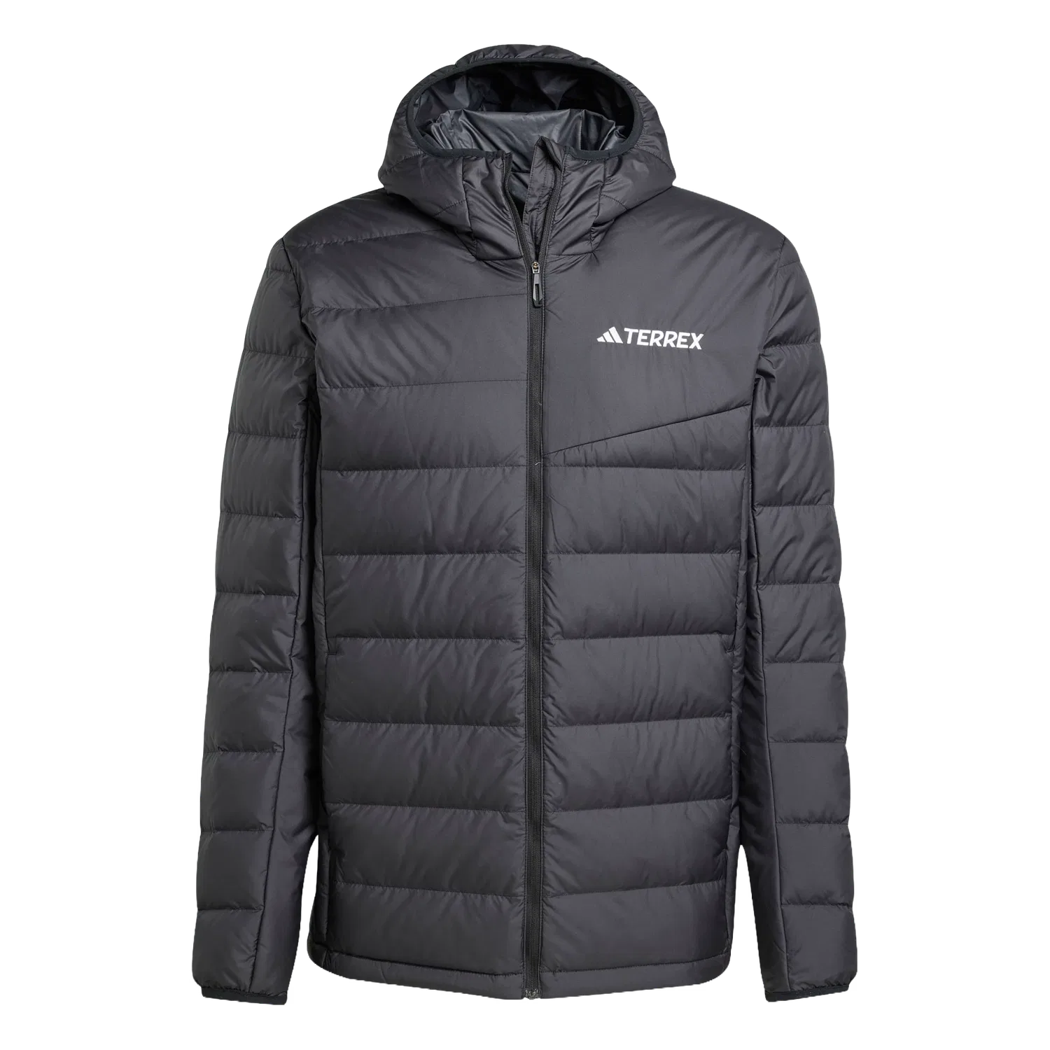 Мужская утепленная куртка с капюшоном Adidas Terrex Multi Light Down CLIMAWARM, черный