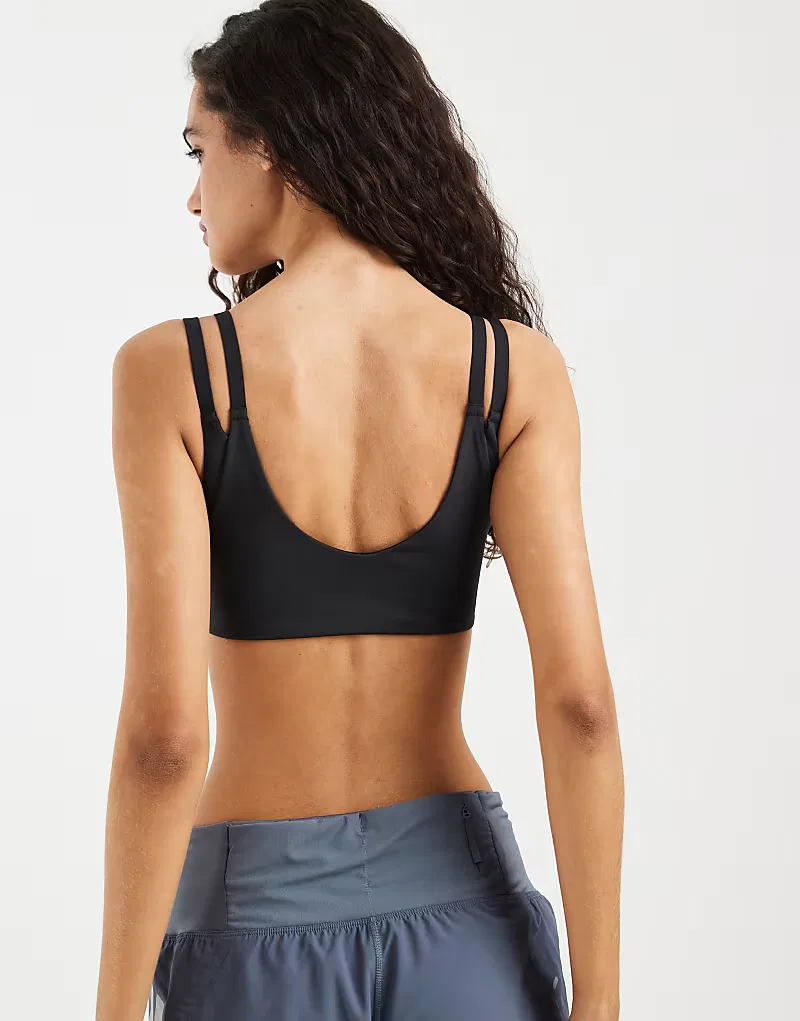 Бюстгальтер Adidas Performance Optime Workout Twist Reversible Light Support Bra, черный — фото 4